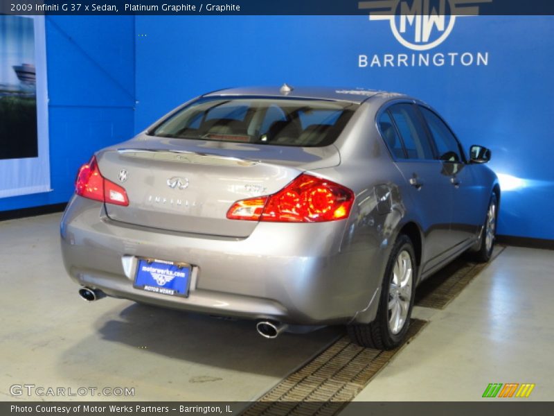 Platinum Graphite / Graphite 2009 Infiniti G 37 x Sedan