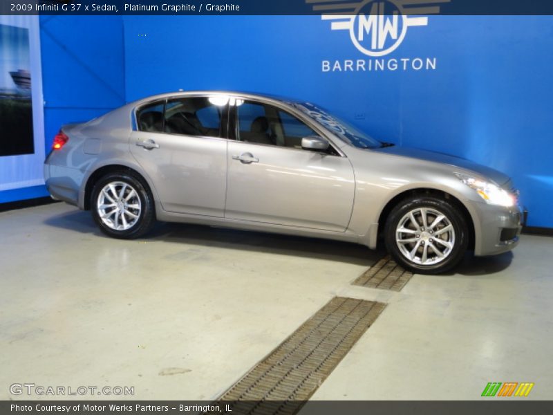 Platinum Graphite / Graphite 2009 Infiniti G 37 x Sedan