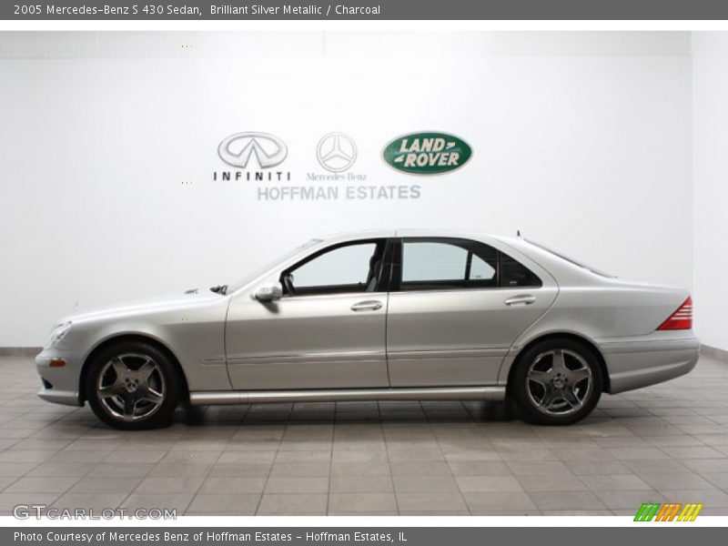 Brilliant Silver Metallic / Charcoal 2005 Mercedes-Benz S 430 Sedan
