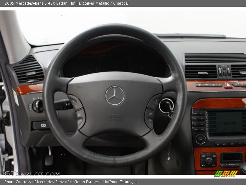 Brilliant Silver Metallic / Charcoal 2005 Mercedes-Benz S 430 Sedan