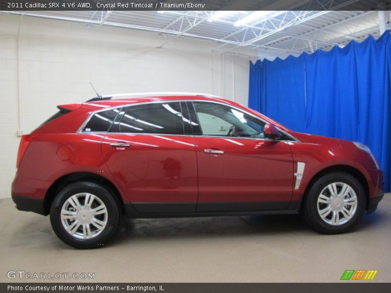 Crystal Red Tintcoat / Titanium/Ebony 2011 Cadillac SRX 4 V6 AWD