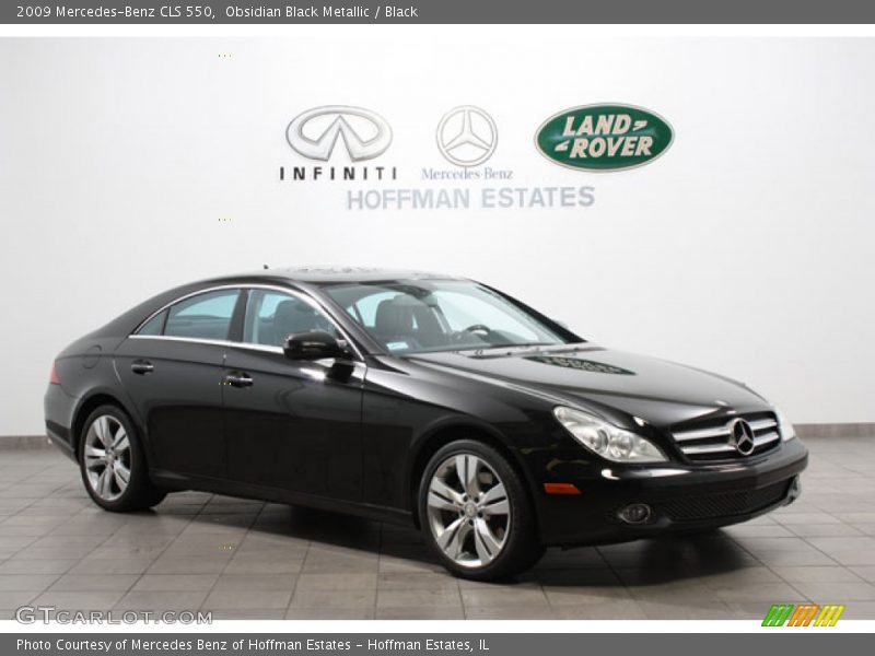 Obsidian Black Metallic / Black 2009 Mercedes-Benz CLS 550