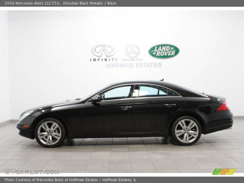 Obsidian Black Metallic / Black 2009 Mercedes-Benz CLS 550