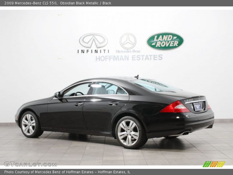 Obsidian Black Metallic / Black 2009 Mercedes-Benz CLS 550