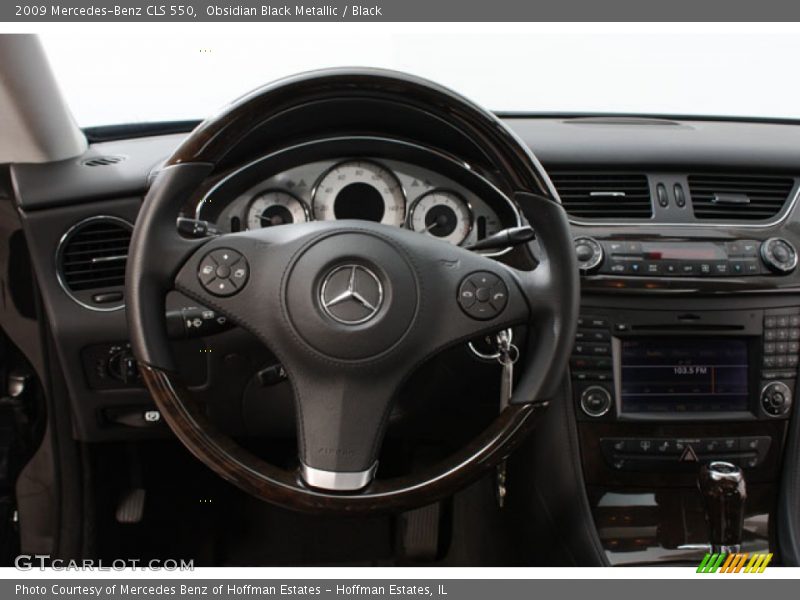 Obsidian Black Metallic / Black 2009 Mercedes-Benz CLS 550