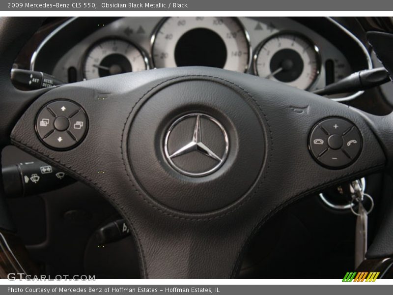 Obsidian Black Metallic / Black 2009 Mercedes-Benz CLS 550