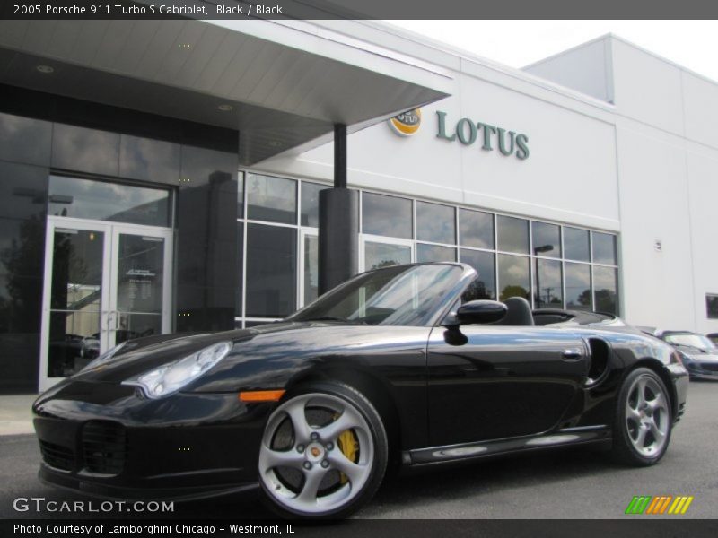 Black / Black 2005 Porsche 911 Turbo S Cabriolet