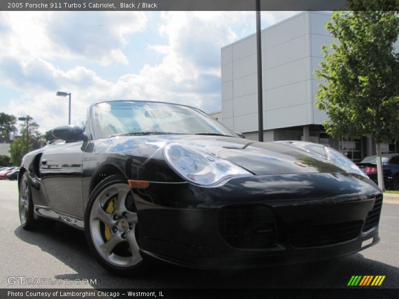 Black / Black 2005 Porsche 911 Turbo S Cabriolet