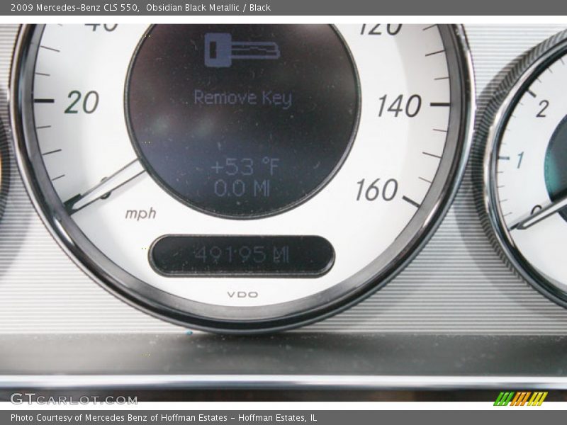 Obsidian Black Metallic / Black 2009 Mercedes-Benz CLS 550