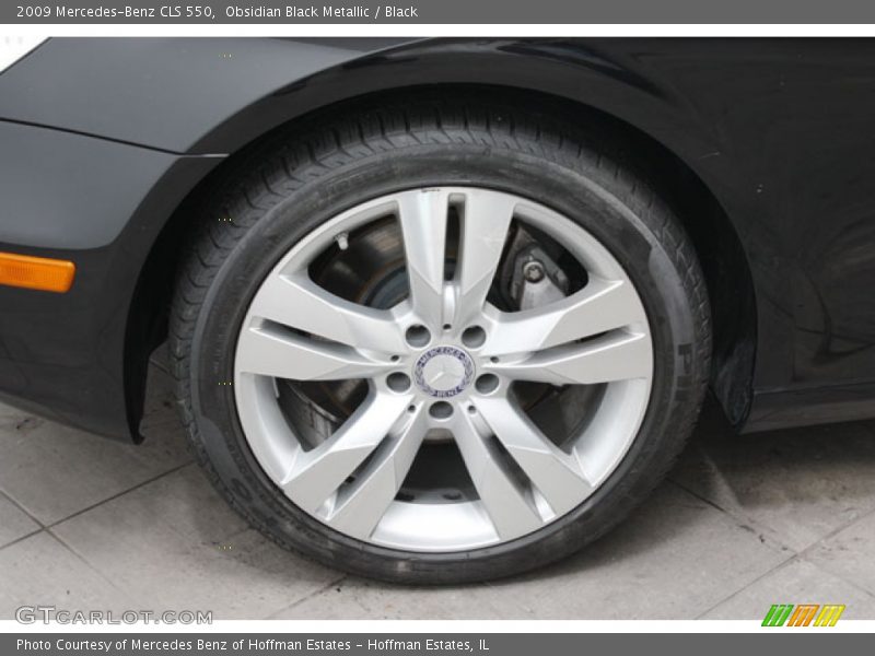 Obsidian Black Metallic / Black 2009 Mercedes-Benz CLS 550