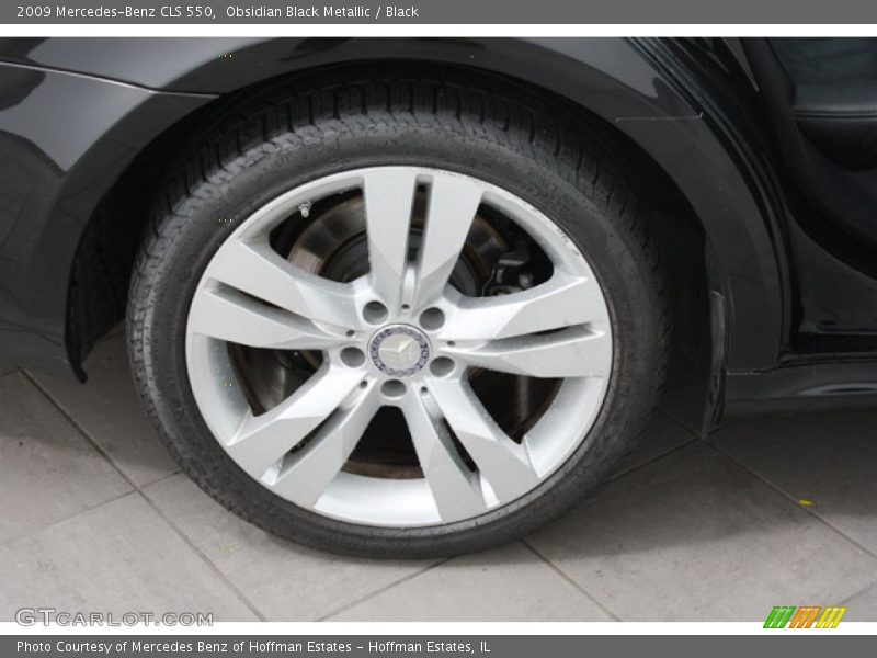 Obsidian Black Metallic / Black 2009 Mercedes-Benz CLS 550