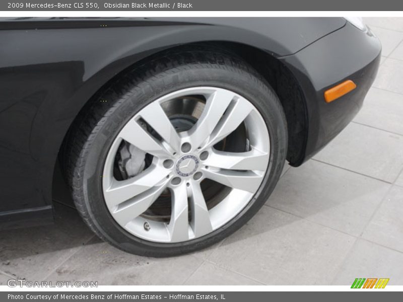 Obsidian Black Metallic / Black 2009 Mercedes-Benz CLS 550