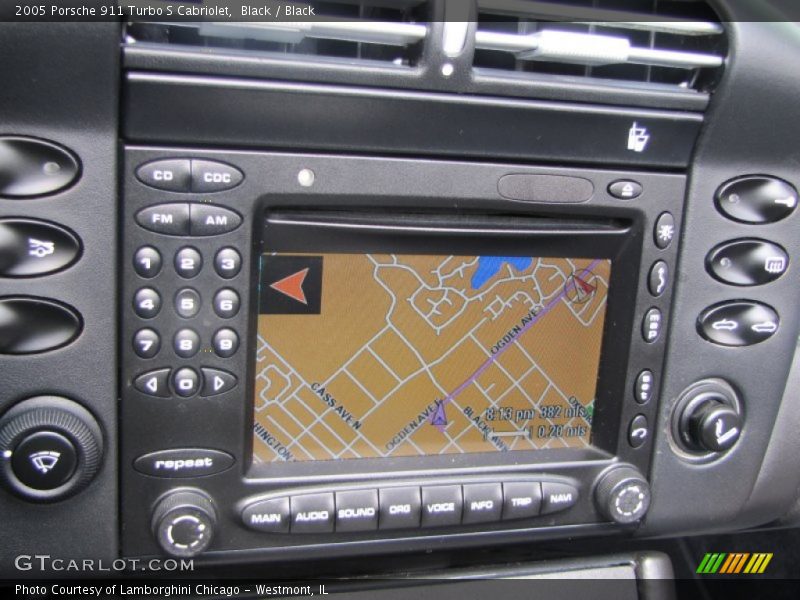 Navigation of 2005 911 Turbo S Cabriolet
