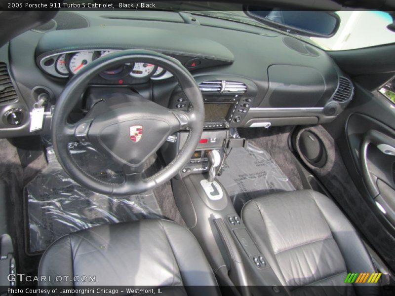 Black / Black 2005 Porsche 911 Turbo S Cabriolet