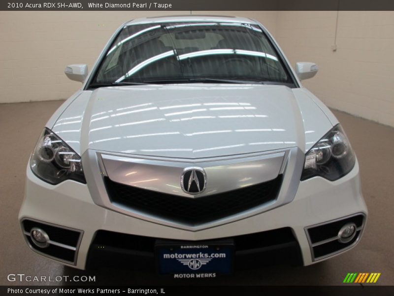 White Diamond Pearl / Taupe 2010 Acura RDX SH-AWD