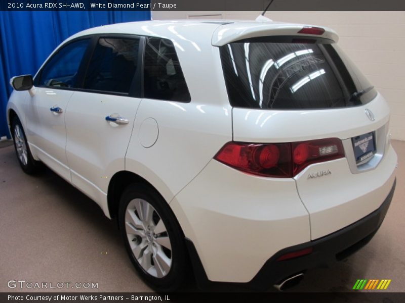 White Diamond Pearl / Taupe 2010 Acura RDX SH-AWD