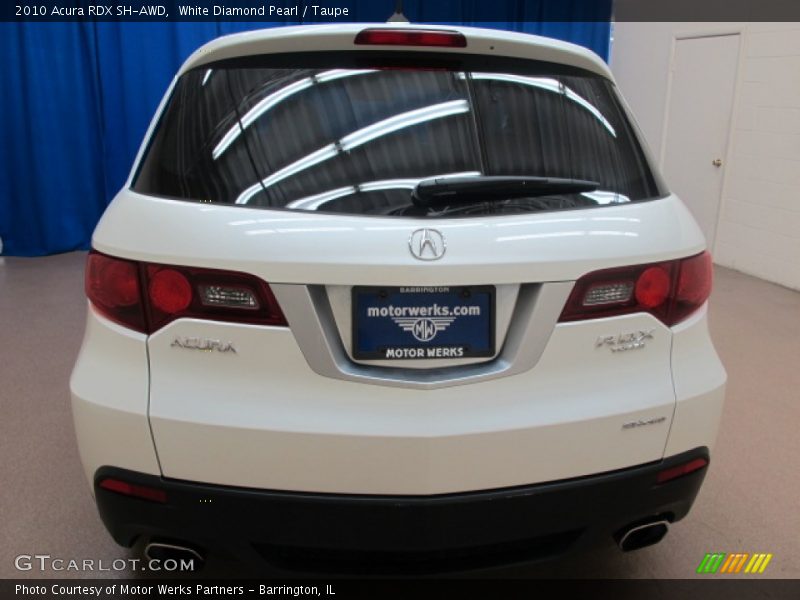 White Diamond Pearl / Taupe 2010 Acura RDX SH-AWD