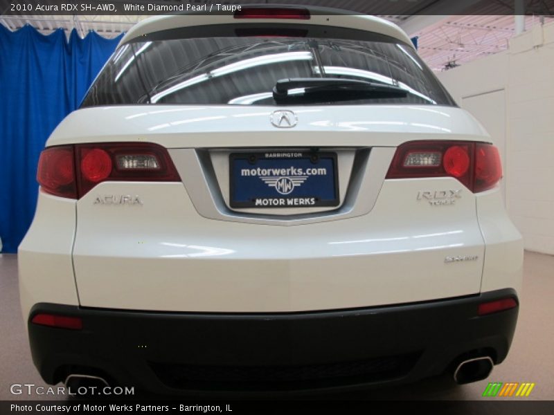 White Diamond Pearl / Taupe 2010 Acura RDX SH-AWD