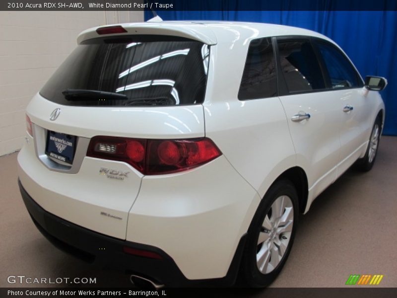 White Diamond Pearl / Taupe 2010 Acura RDX SH-AWD