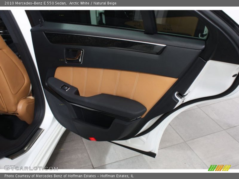 Arctic White / Natural Beige 2010 Mercedes-Benz E 550 Sedan