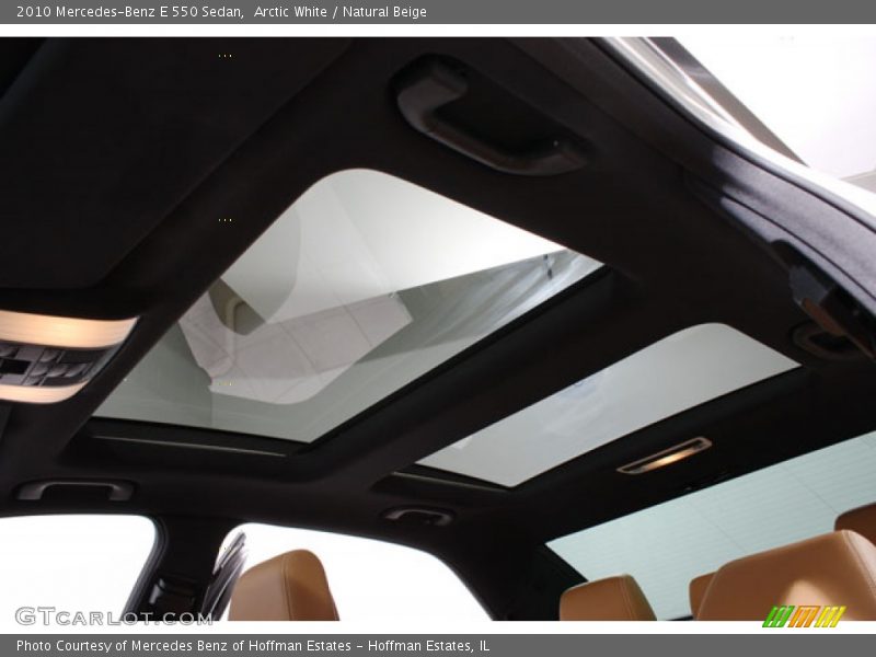 Arctic White / Natural Beige 2010 Mercedes-Benz E 550 Sedan