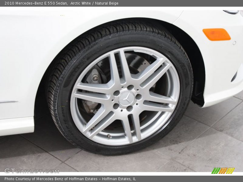 Arctic White / Natural Beige 2010 Mercedes-Benz E 550 Sedan