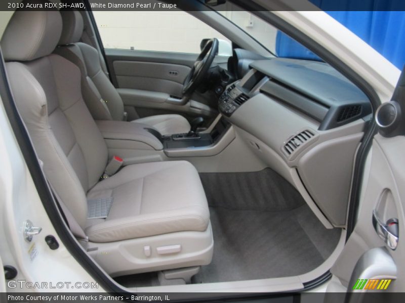White Diamond Pearl / Taupe 2010 Acura RDX SH-AWD