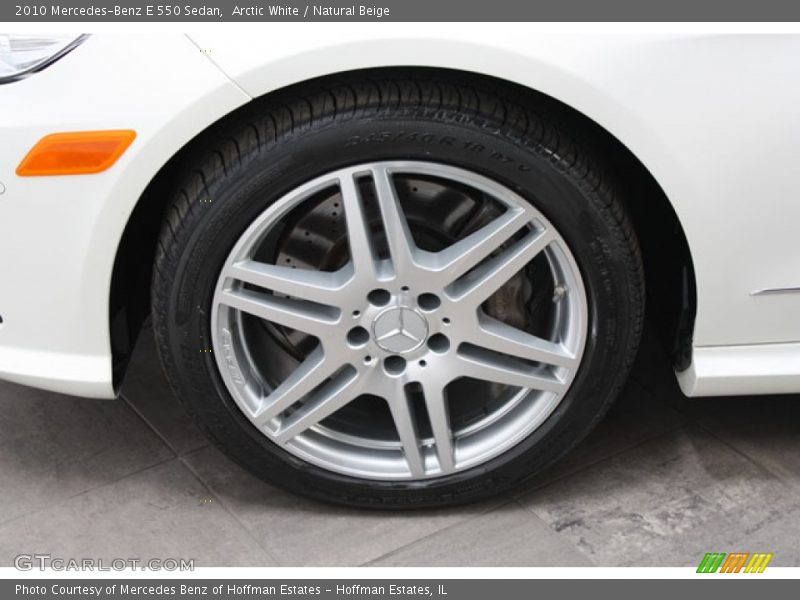 Arctic White / Natural Beige 2010 Mercedes-Benz E 550 Sedan