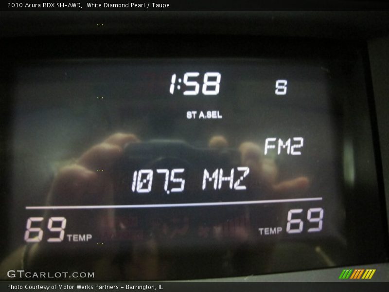White Diamond Pearl / Taupe 2010 Acura RDX SH-AWD