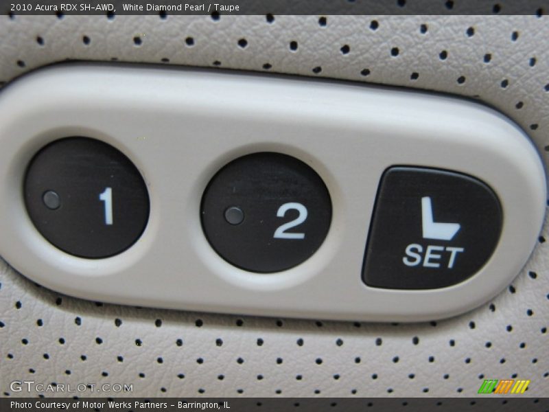 Memory Seat controls - 2010 Acura RDX SH-AWD