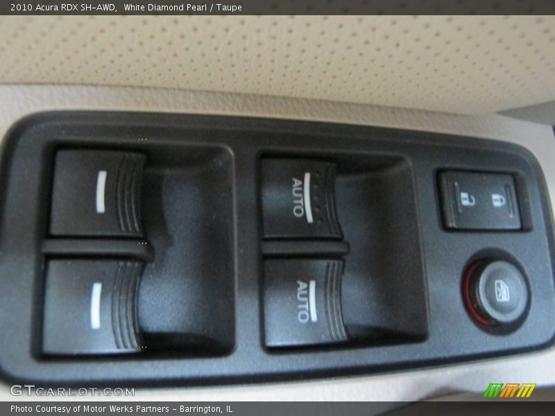 White Diamond Pearl / Taupe 2010 Acura RDX SH-AWD