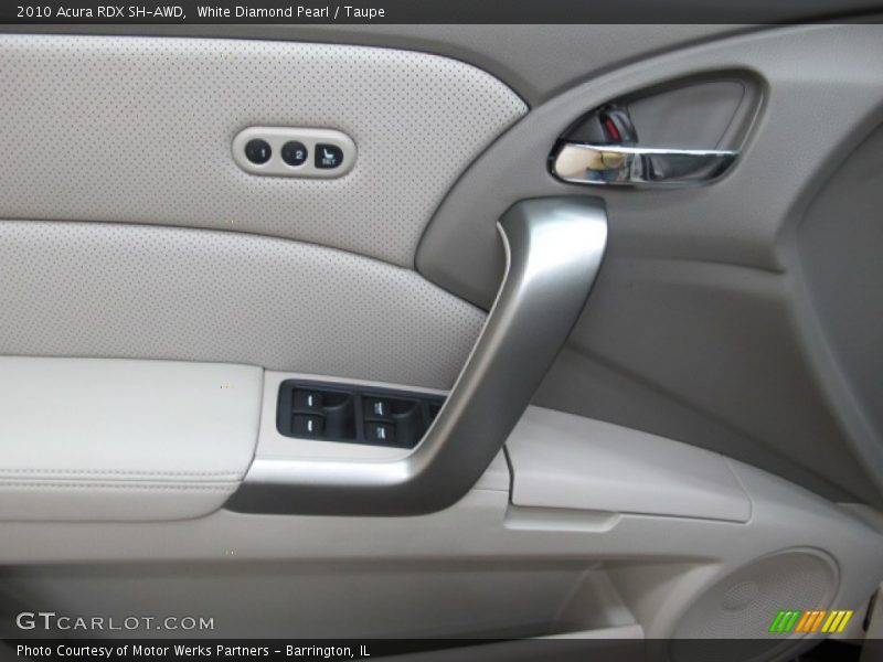 White Diamond Pearl / Taupe 2010 Acura RDX SH-AWD