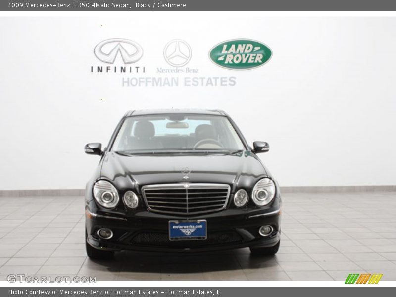 Black / Cashmere 2009 Mercedes-Benz E 350 4Matic Sedan