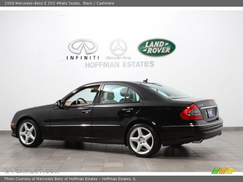 Black / Cashmere 2009 Mercedes-Benz E 350 4Matic Sedan