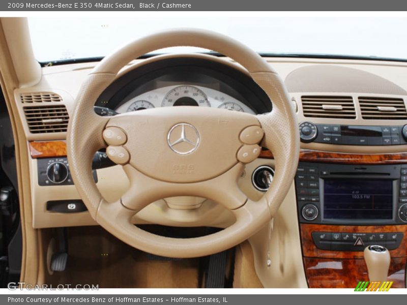Black / Cashmere 2009 Mercedes-Benz E 350 4Matic Sedan