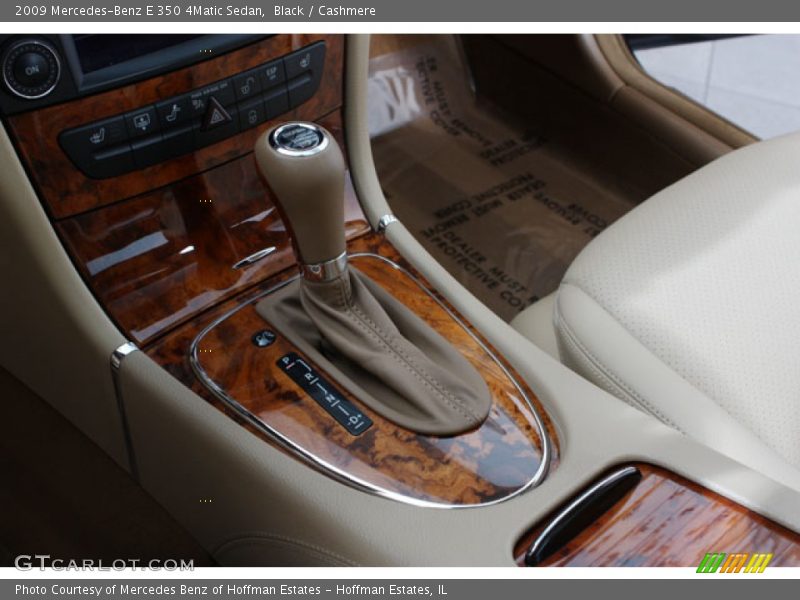 Black / Cashmere 2009 Mercedes-Benz E 350 4Matic Sedan