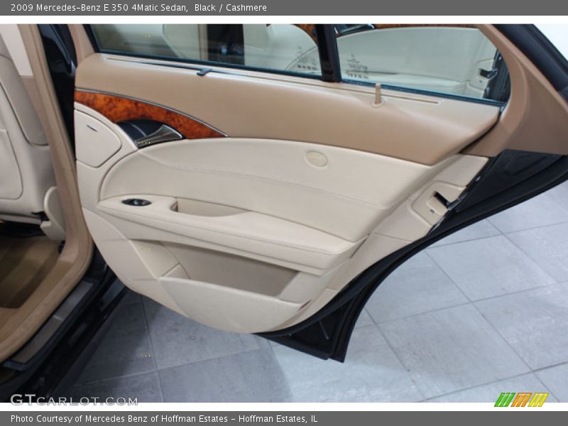 Black / Cashmere 2009 Mercedes-Benz E 350 4Matic Sedan