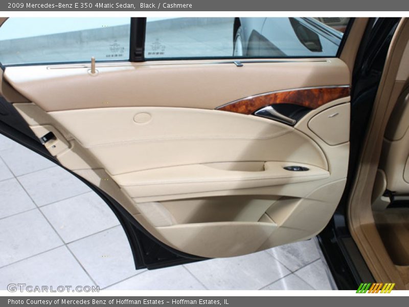 Black / Cashmere 2009 Mercedes-Benz E 350 4Matic Sedan