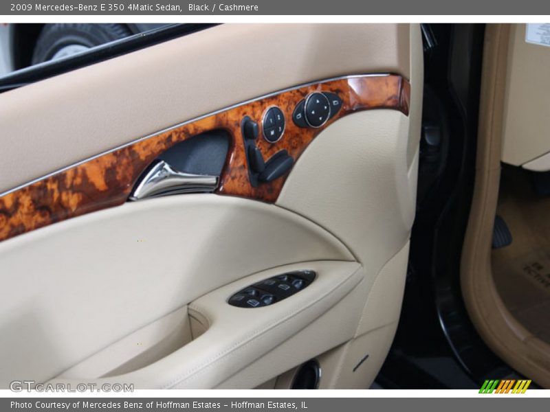 Black / Cashmere 2009 Mercedes-Benz E 350 4Matic Sedan