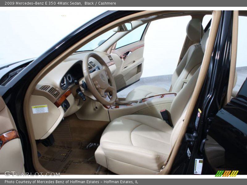 Black / Cashmere 2009 Mercedes-Benz E 350 4Matic Sedan