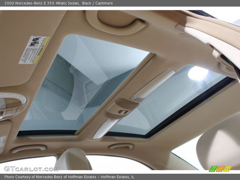 Black / Cashmere 2009 Mercedes-Benz E 350 4Matic Sedan