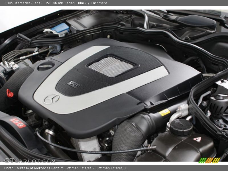 Black / Cashmere 2009 Mercedes-Benz E 350 4Matic Sedan