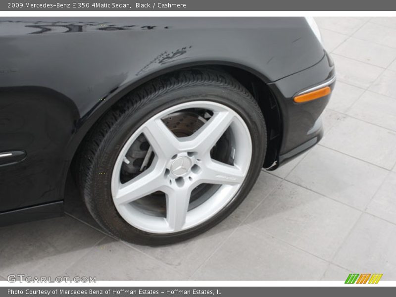Black / Cashmere 2009 Mercedes-Benz E 350 4Matic Sedan