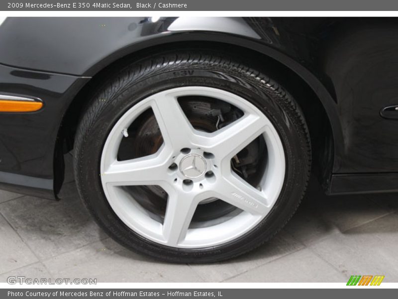 Black / Cashmere 2009 Mercedes-Benz E 350 4Matic Sedan