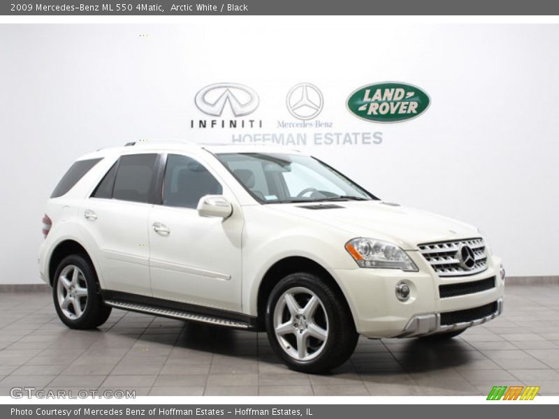 Arctic White / Black 2009 Mercedes-Benz ML 550 4Matic