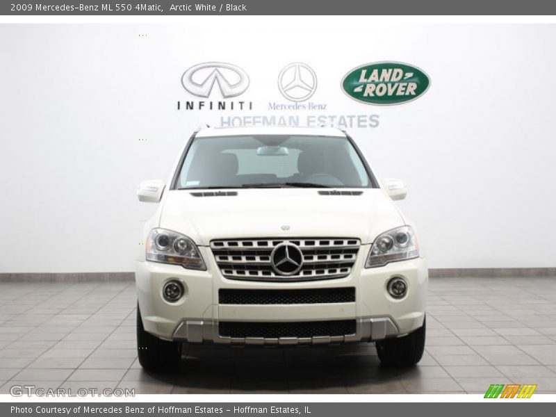 Arctic White / Black 2009 Mercedes-Benz ML 550 4Matic