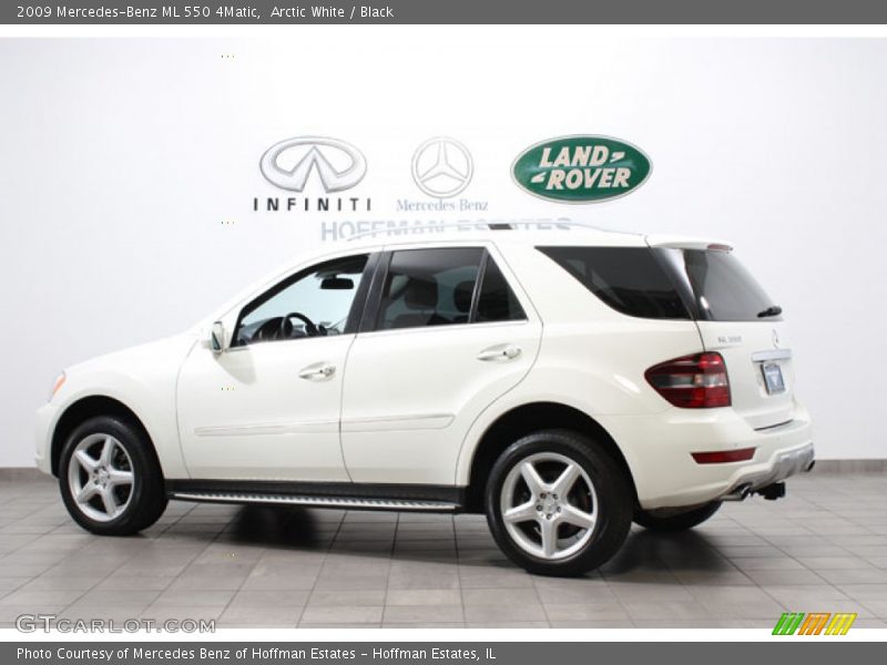 Arctic White / Black 2009 Mercedes-Benz ML 550 4Matic