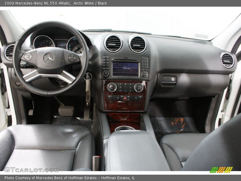 Arctic White / Black 2009 Mercedes-Benz ML 550 4Matic