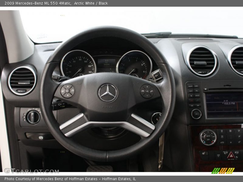 Arctic White / Black 2009 Mercedes-Benz ML 550 4Matic