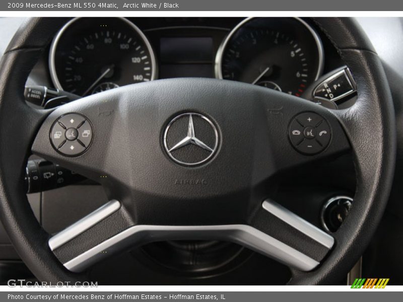 Arctic White / Black 2009 Mercedes-Benz ML 550 4Matic
